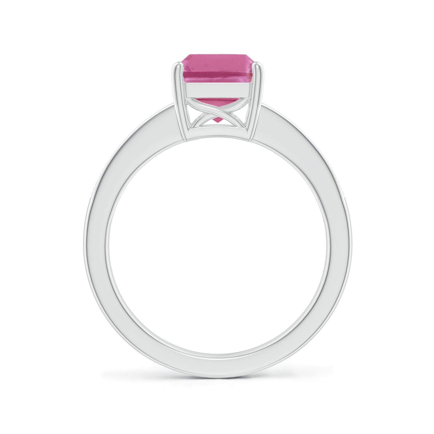 AAA - Pink Sapphire / 2.14 CT / 14 KT White Gold