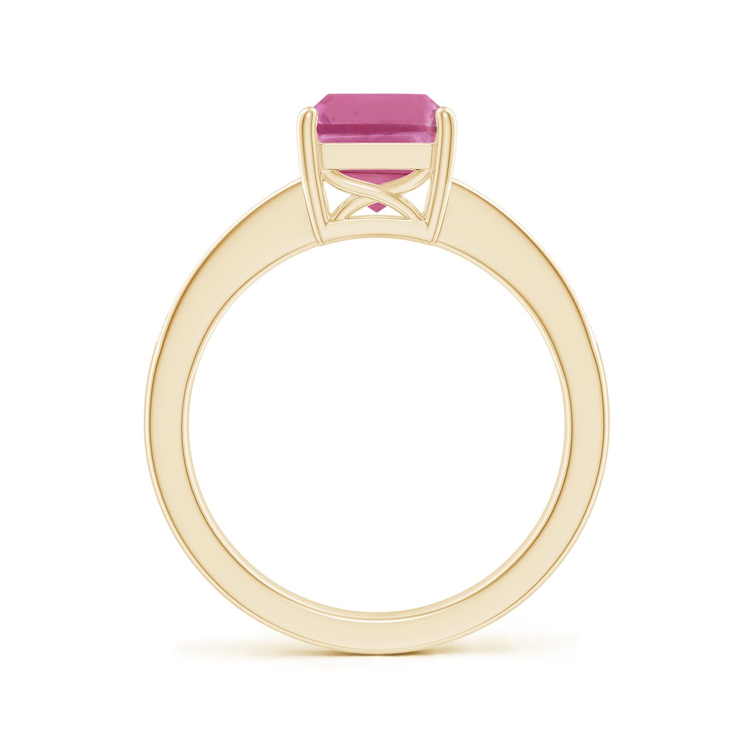 AAA - Pink Sapphire / 2.14 CT / 14 KT Yellow Gold