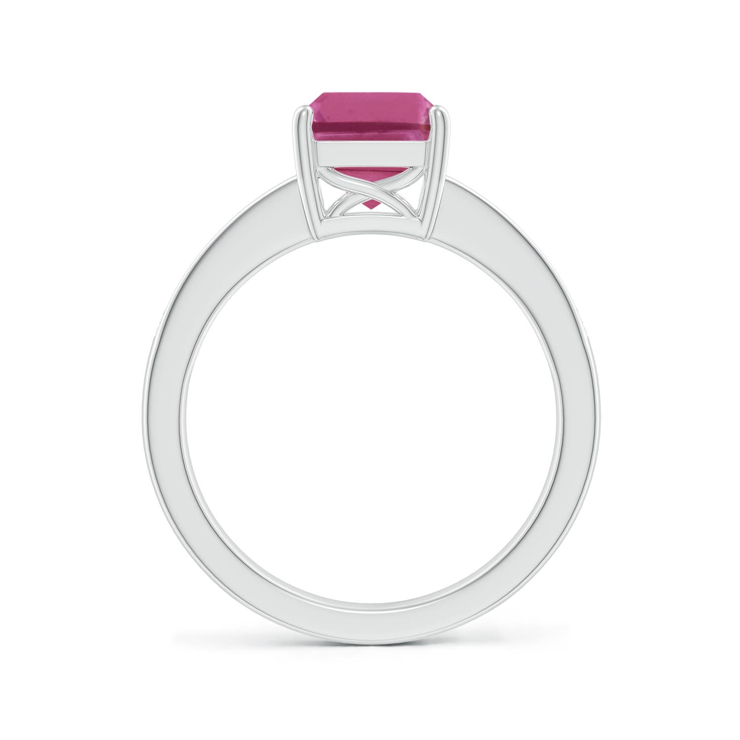 AAAA - Pink Sapphire / 2.14 CT / 14 KT White Gold