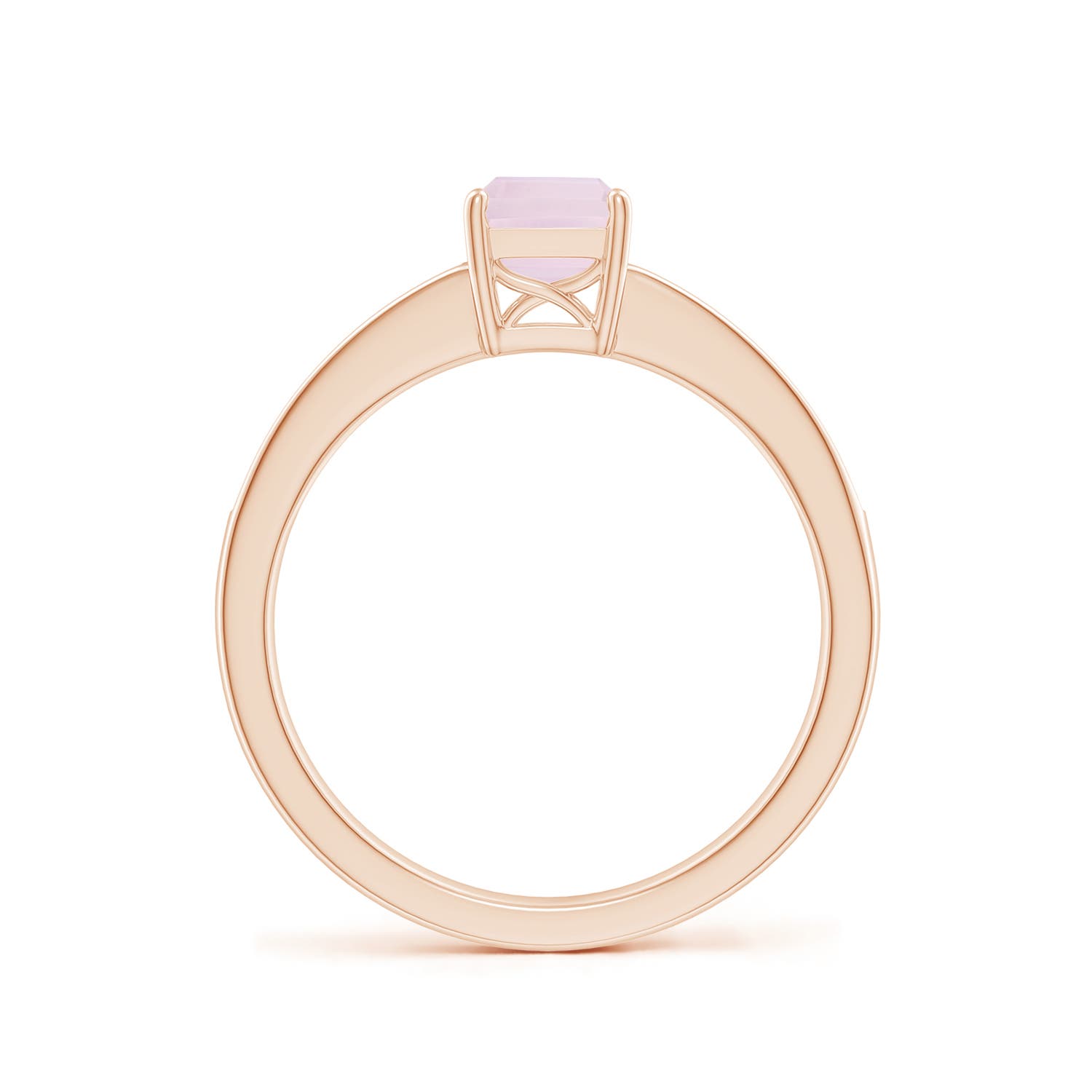 A - Rose Quartz / 0.98 CT / 14 KT Rose Gold