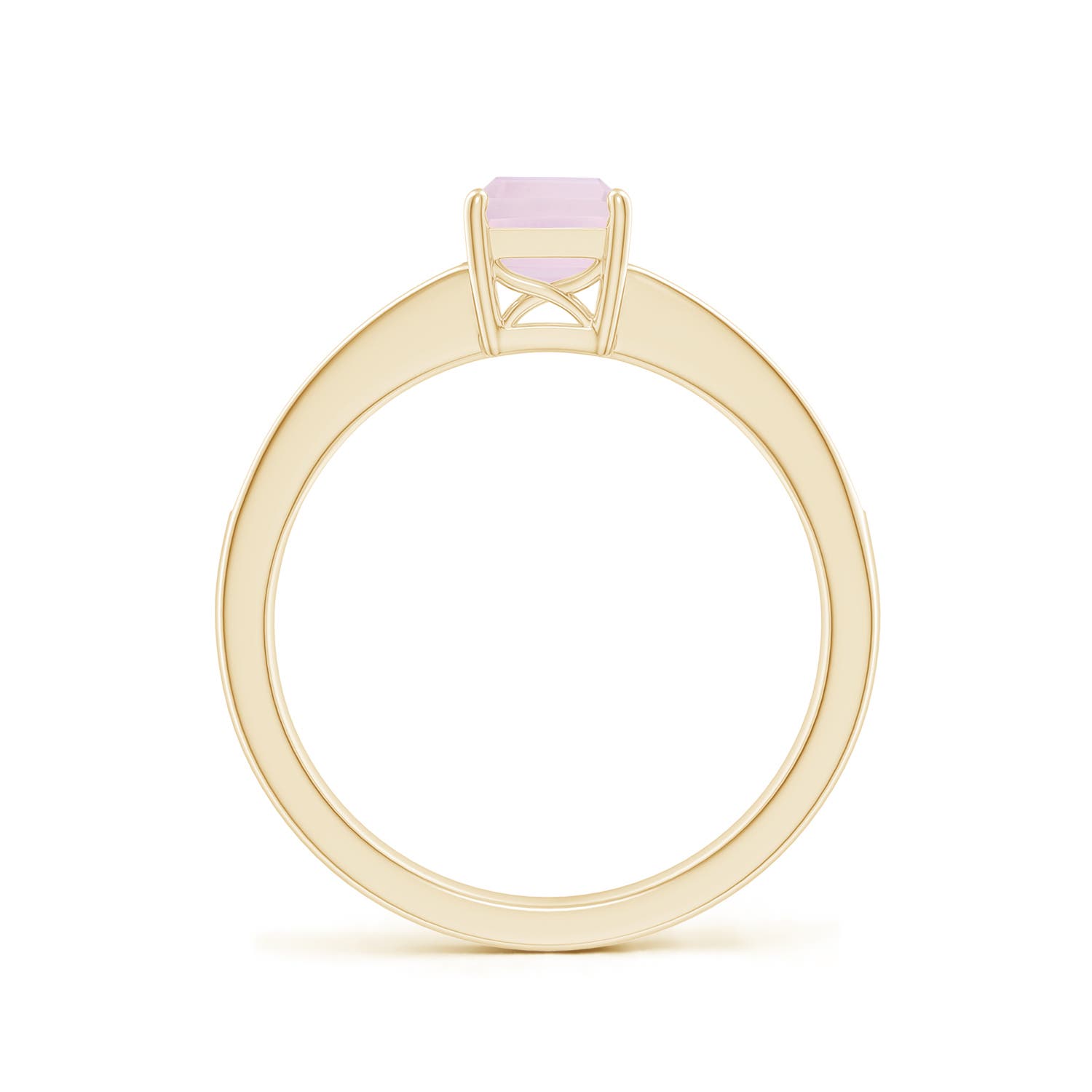 A - Rose Quartz / 0.98 CT / 14 KT Yellow Gold