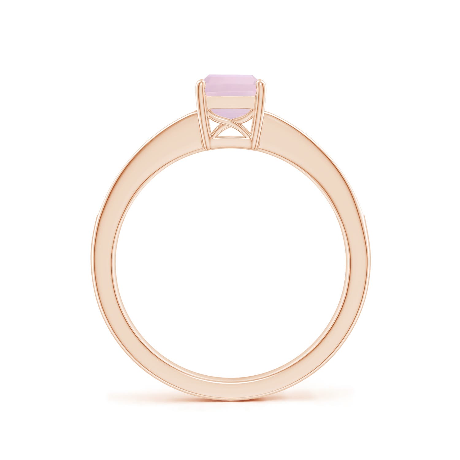 AA - Rose Quartz / 0.98 CT / 14 KT Rose Gold