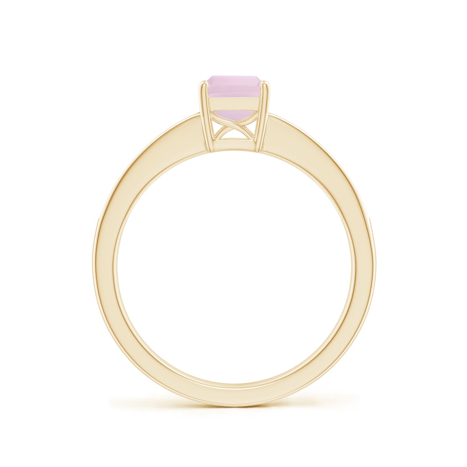 AA - Rose Quartz / 0.98 CT / 14 KT Yellow Gold