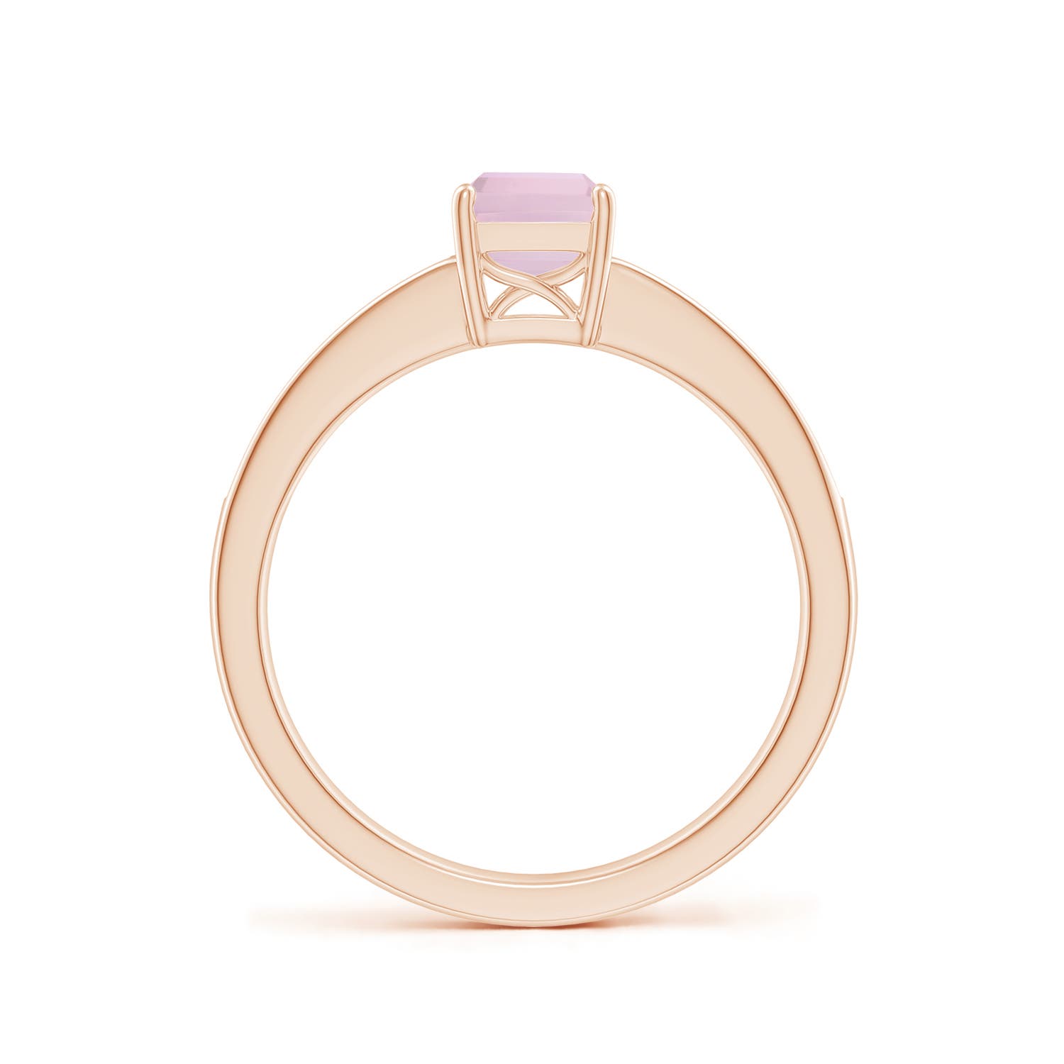 AAA - Rose Quartz / 0.98 CT / 14 KT Rose Gold