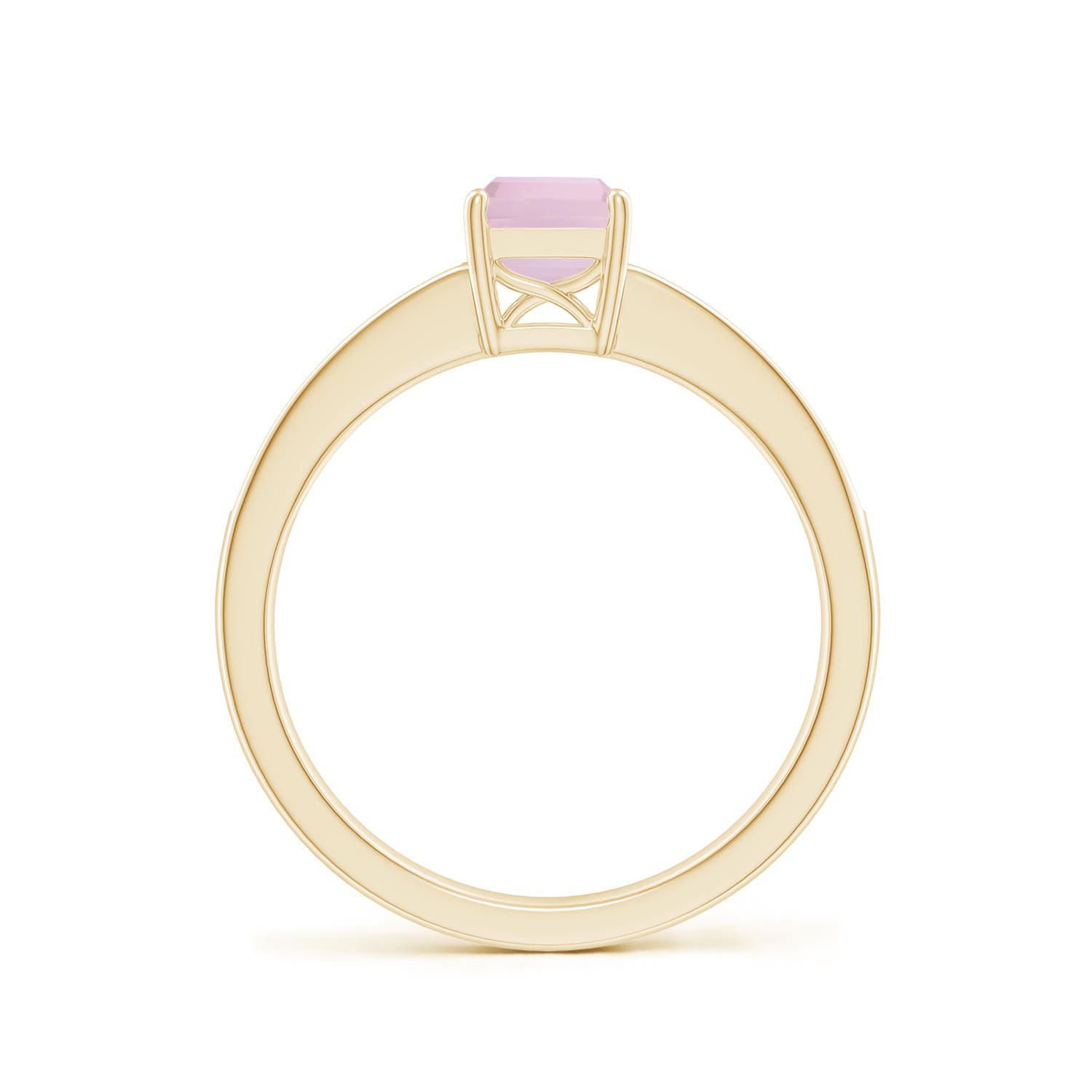 AAA - Rose Quartz / 0.98 CT / 14 KT Yellow Gold