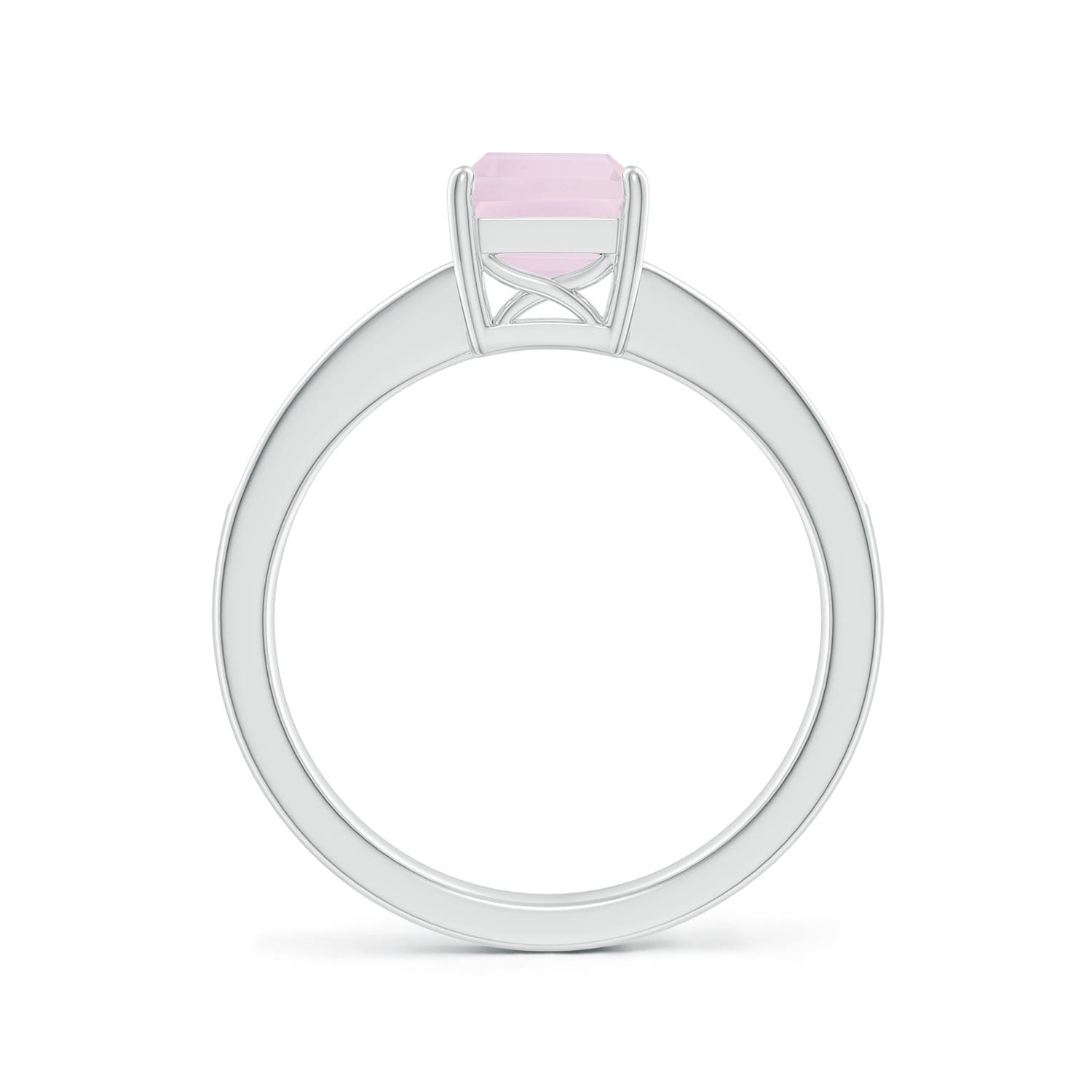 A - Rose Quartz / 1.69 CT / 14 KT White Gold