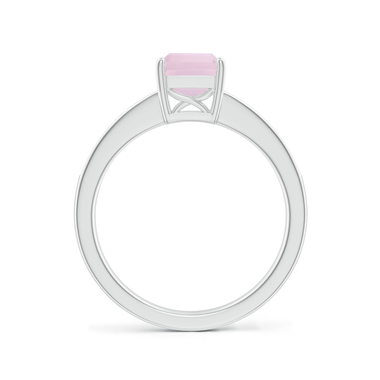 AA - Rose Quartz / 1.69 CT / 14 KT White Gold