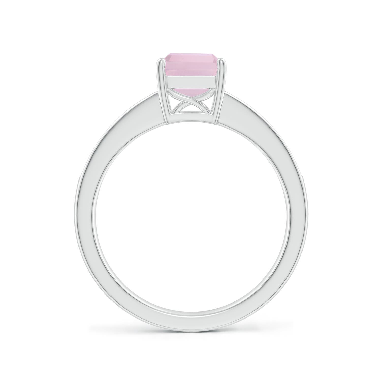 AAA - Rose Quartz / 1.69 CT / 14 KT White Gold