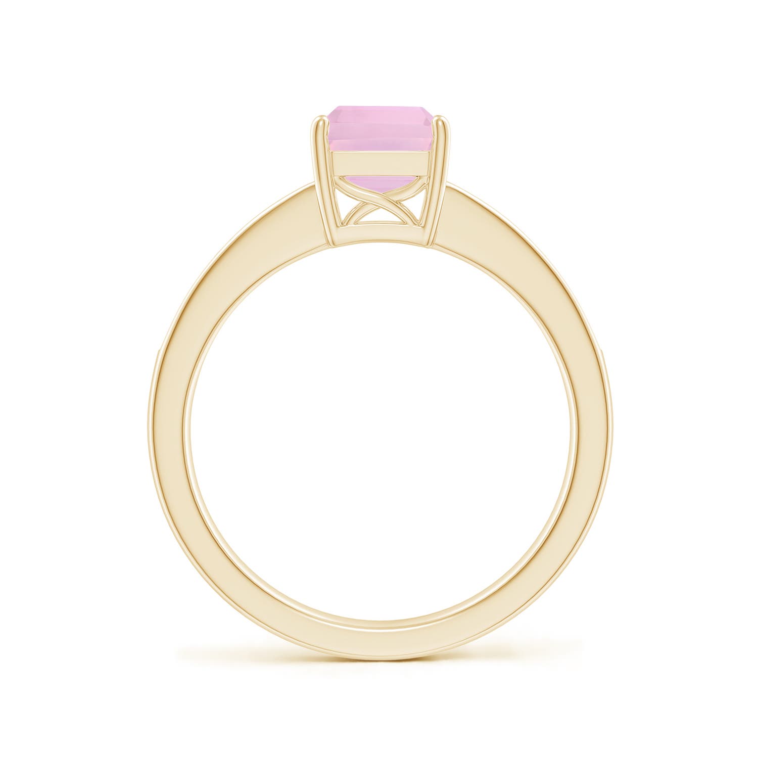 AAAA - Rose Quartz / 1.69 CT / 14 KT Yellow Gold