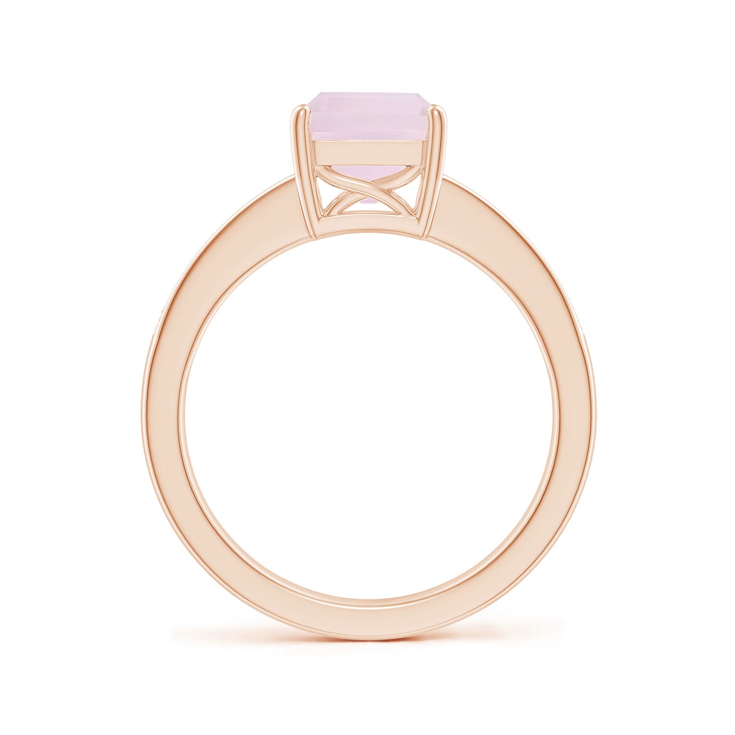 A - Rose Quartz / 2.34 CT / 14 KT Rose Gold