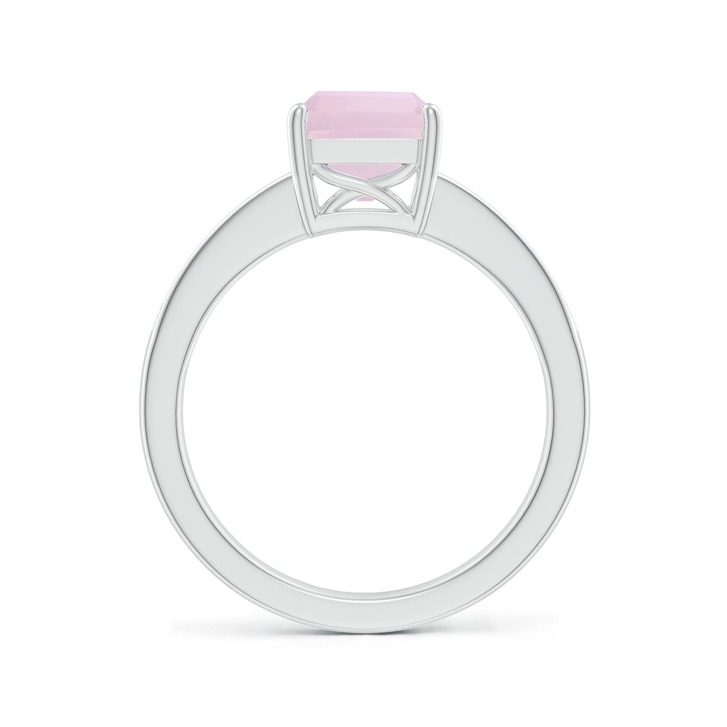 AA - Rose Quartz / 2.34 CT / 14 KT White Gold