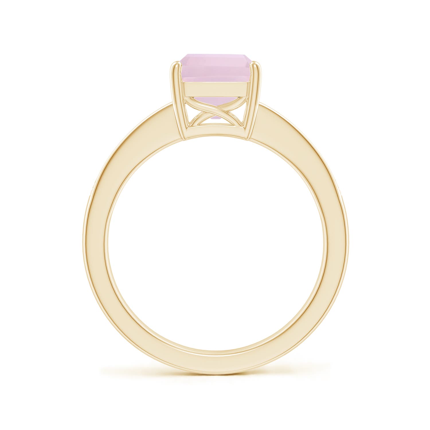 AA - Rose Quartz / 2.34 CT / 14 KT Yellow Gold