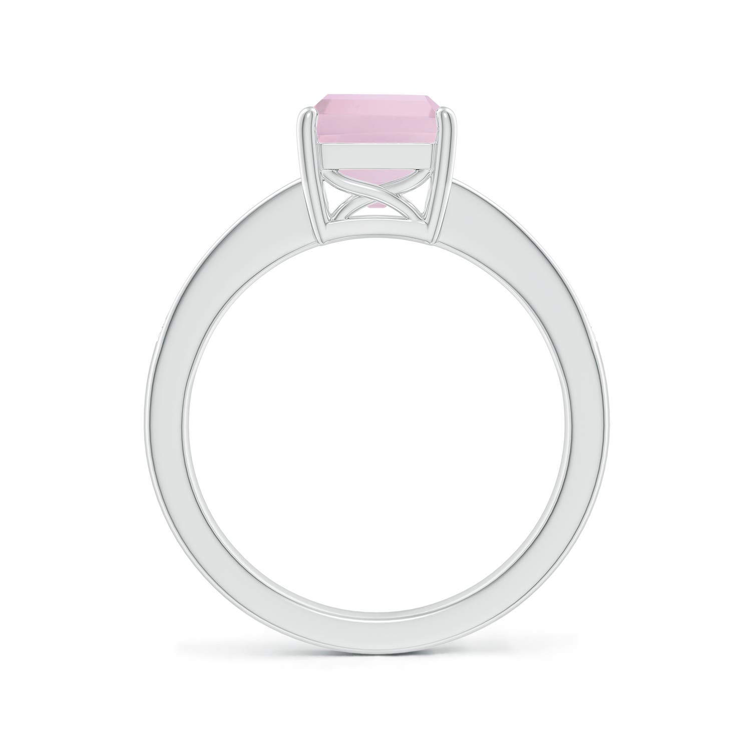 AAA - Rose Quartz / 2.34 CT / 14 KT White Gold