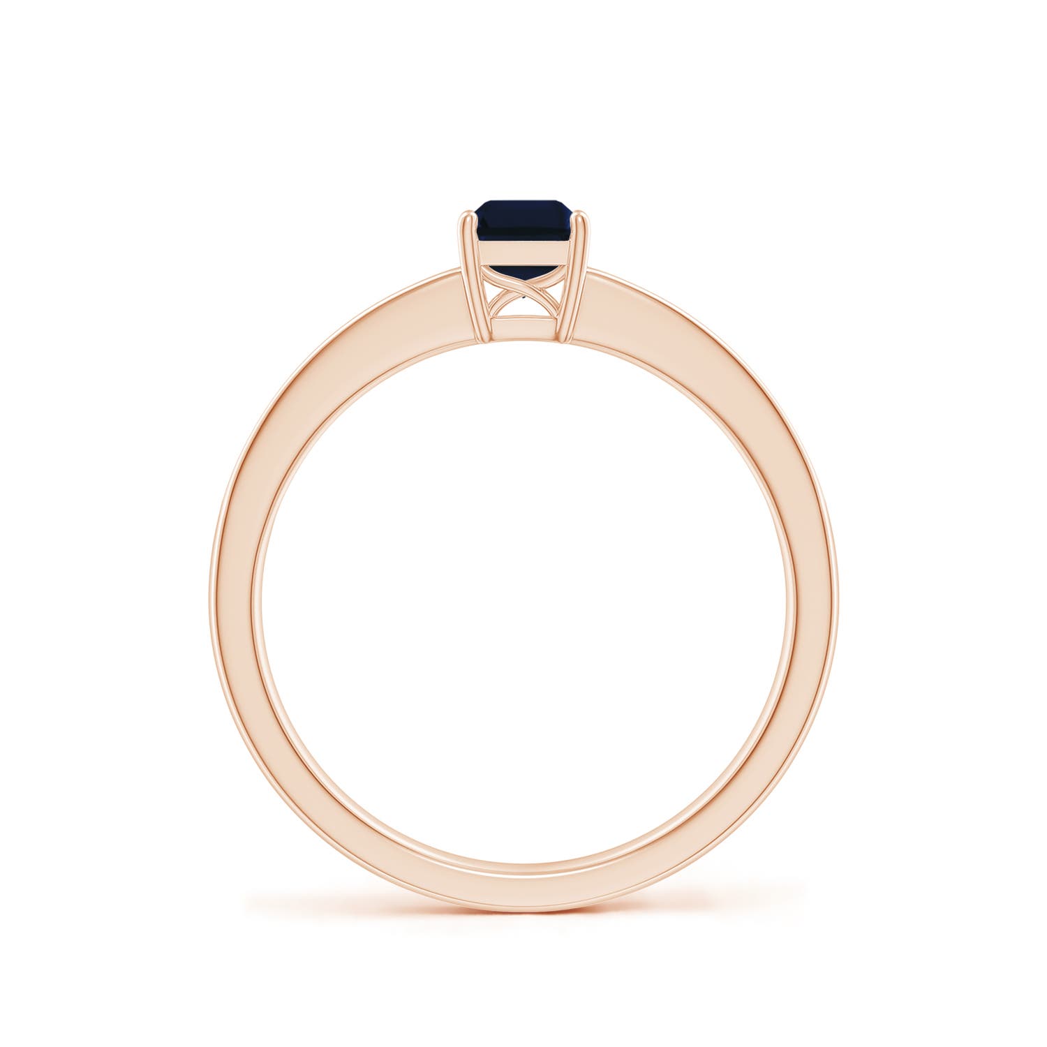 AA - Blue Sapphire / 0.76 CT / 14 KT Rose Gold