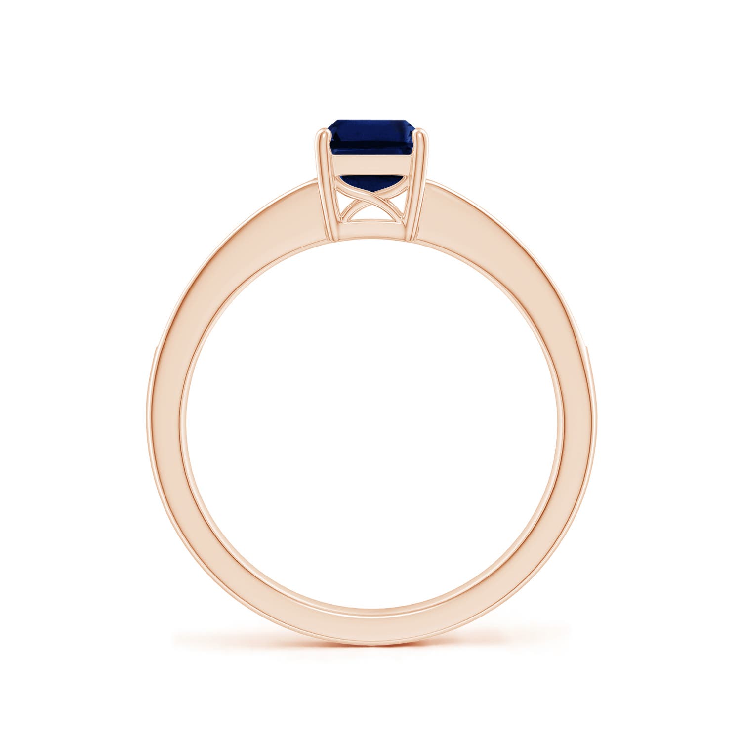 AAA - Blue Sapphire / 1.18 CT / 14 KT Rose Gold