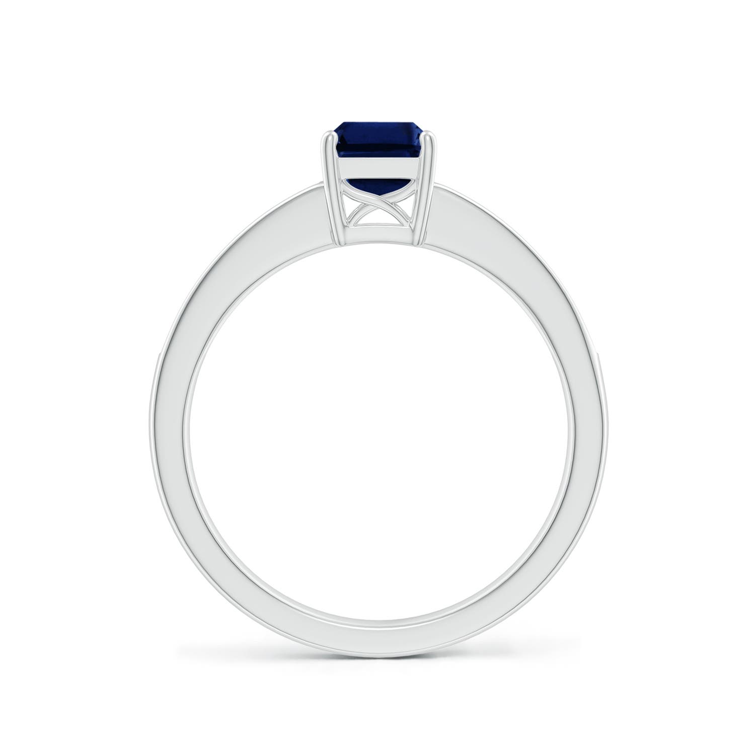 AAA - Blue Sapphire / 1.18 CT / 14 KT White Gold