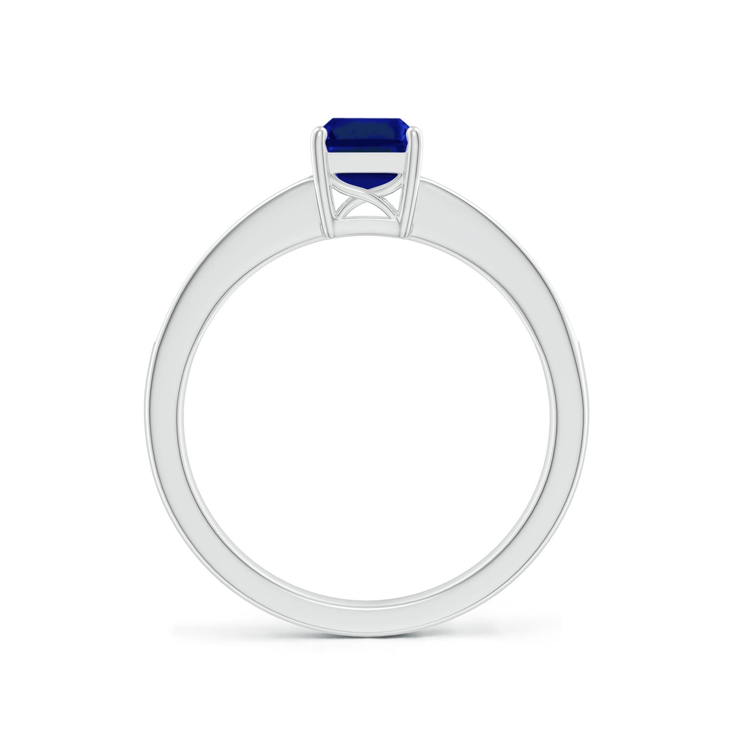 AAAA - Blue Sapphire / 1.18 CT / 14 KT White Gold