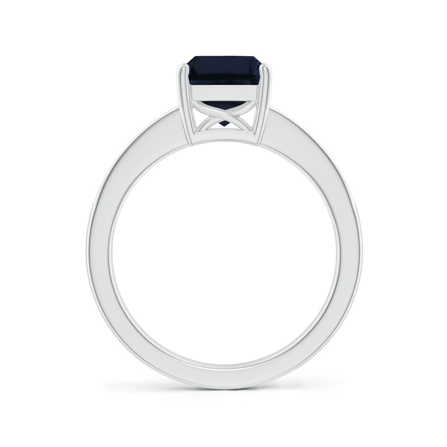 A - Blue Sapphire / 2.59 CT / 14 KT White Gold