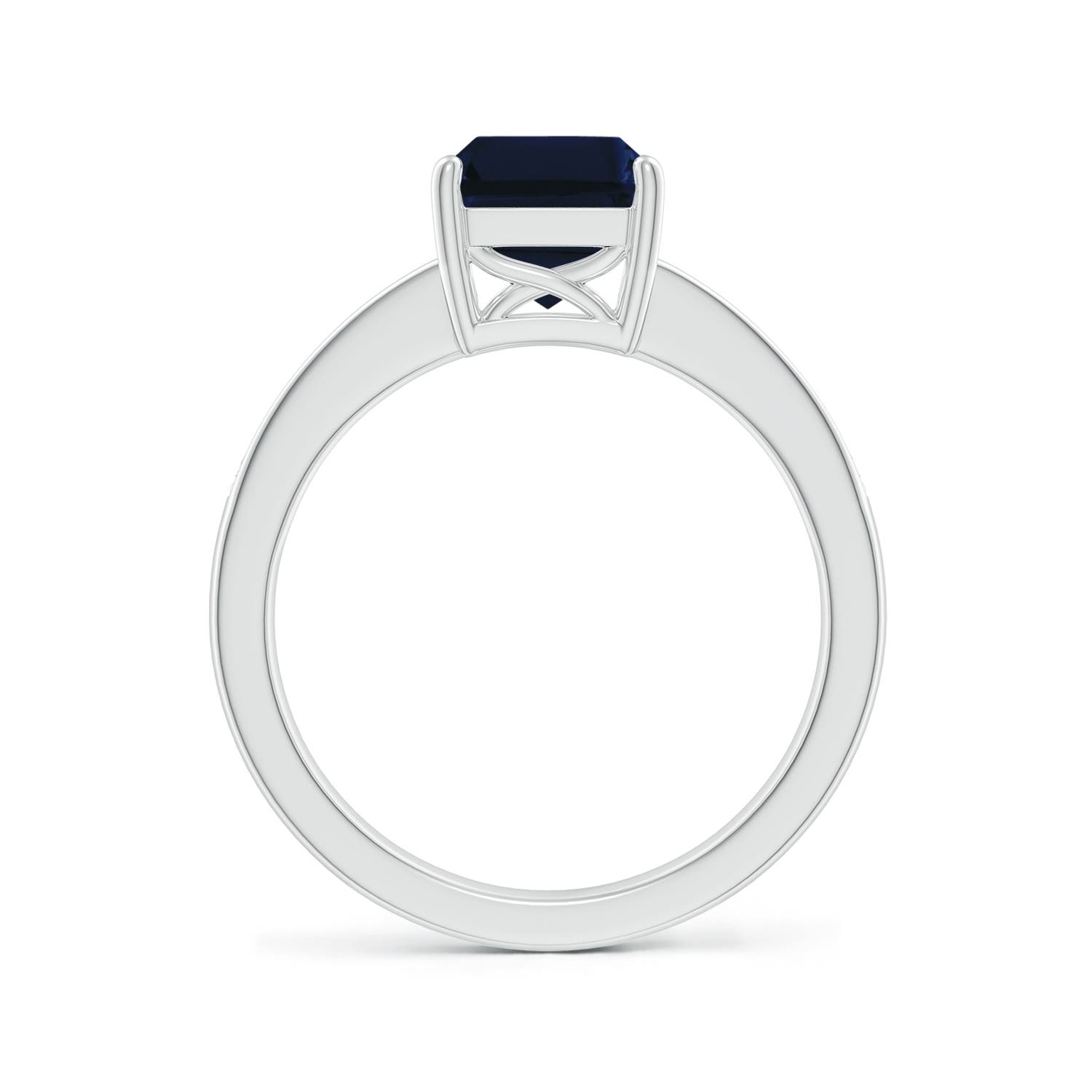 AA - Blue Sapphire / 2.59 CT / 14 KT White Gold