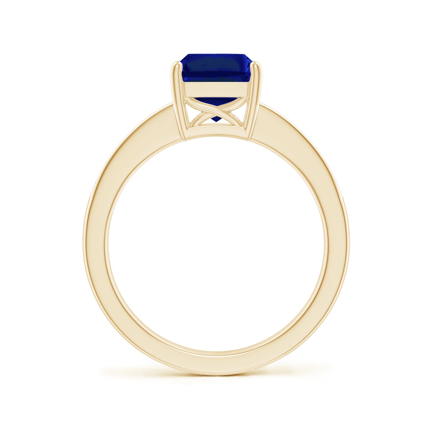 AAAA - Blue Sapphire / 2.59 CT / 14 KT Yellow Gold