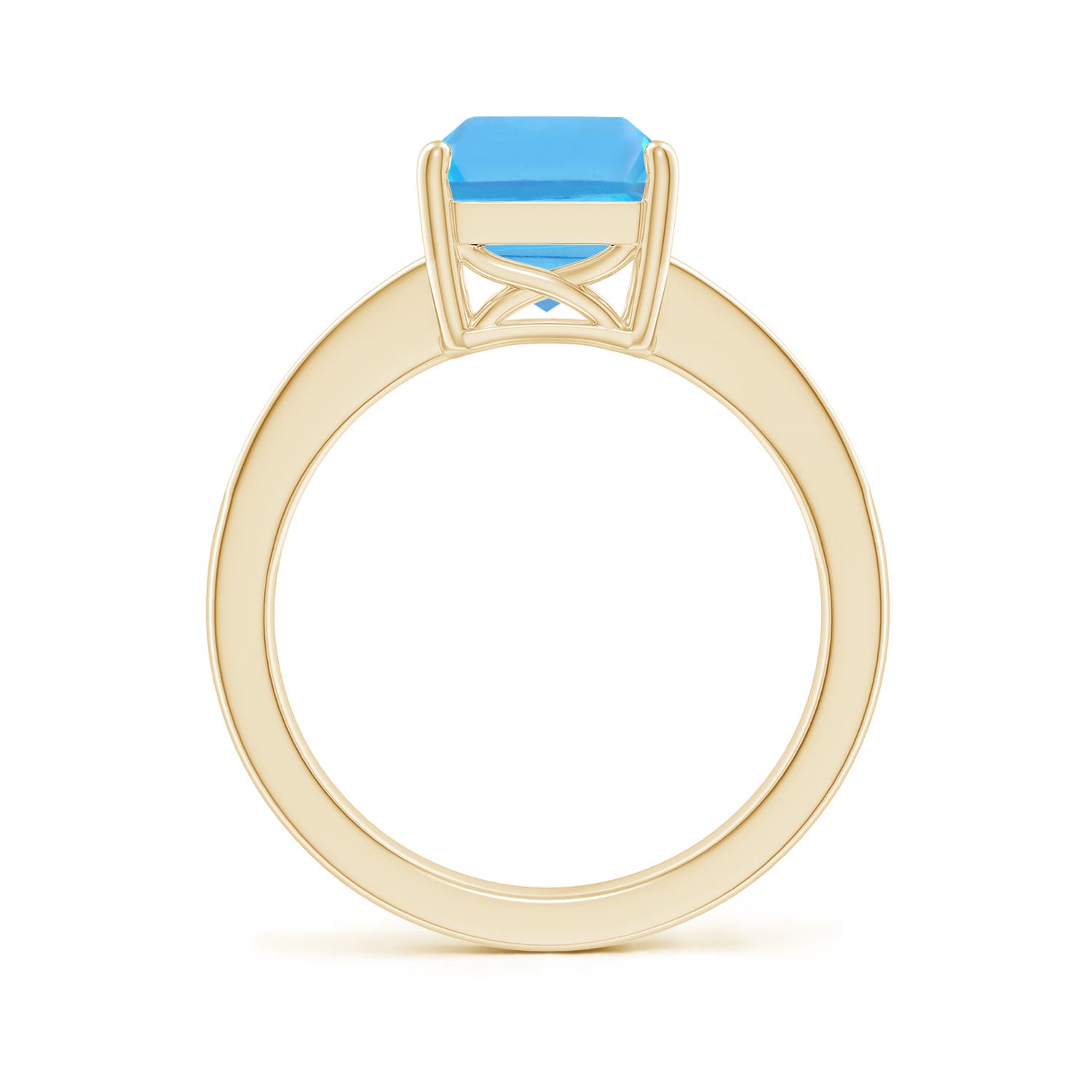 AA - Swiss Blue Topaz / 4.17 CT / 14 KT Yellow Gold