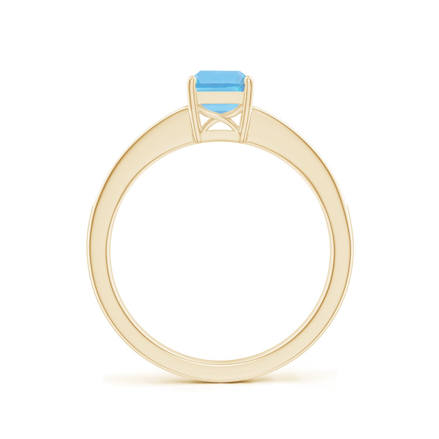 A - Swiss Blue Topaz / 1.33 CT / 14 KT Yellow Gold