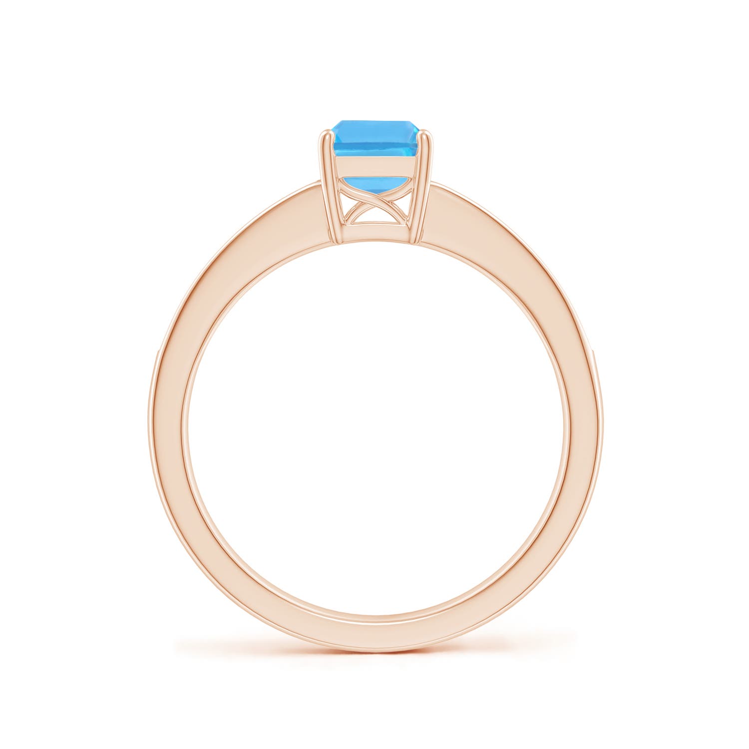 AA - Swiss Blue Topaz / 1.33 CT / 14 KT Rose Gold