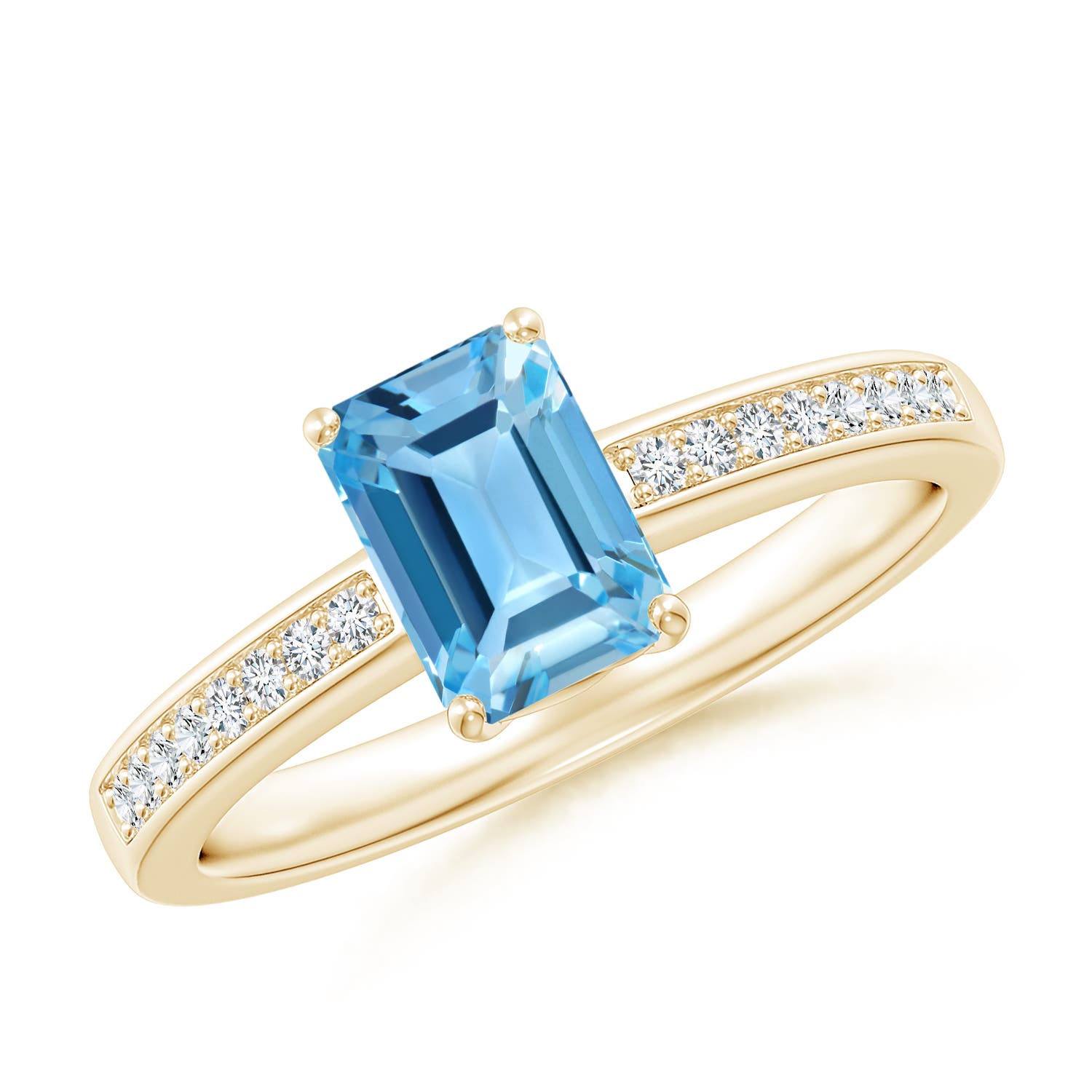 AA - Swiss Blue Topaz / 1.33 CT / 14 KT Yellow Gold