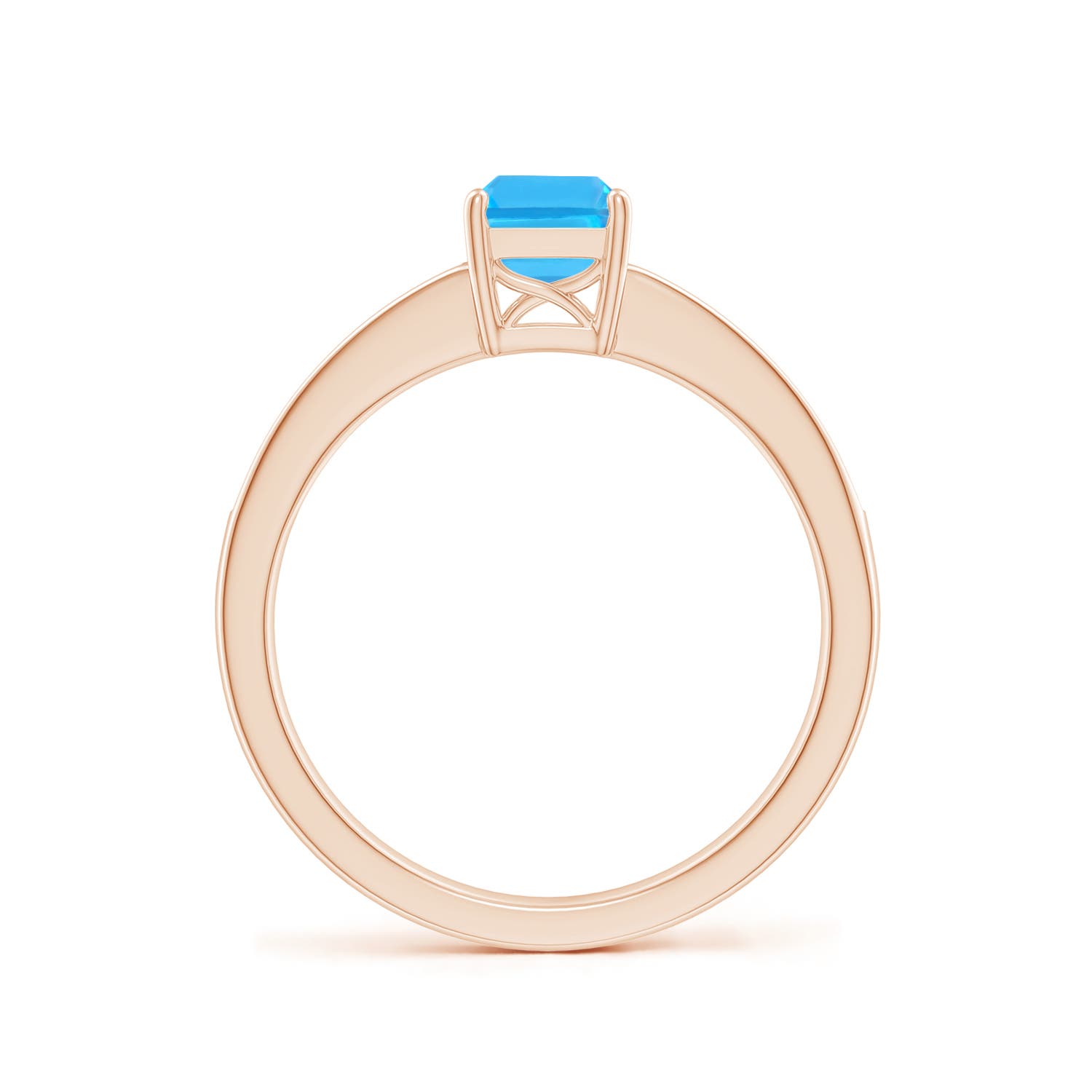 AAA - Swiss Blue Topaz / 1.33 CT / 14 KT Rose Gold