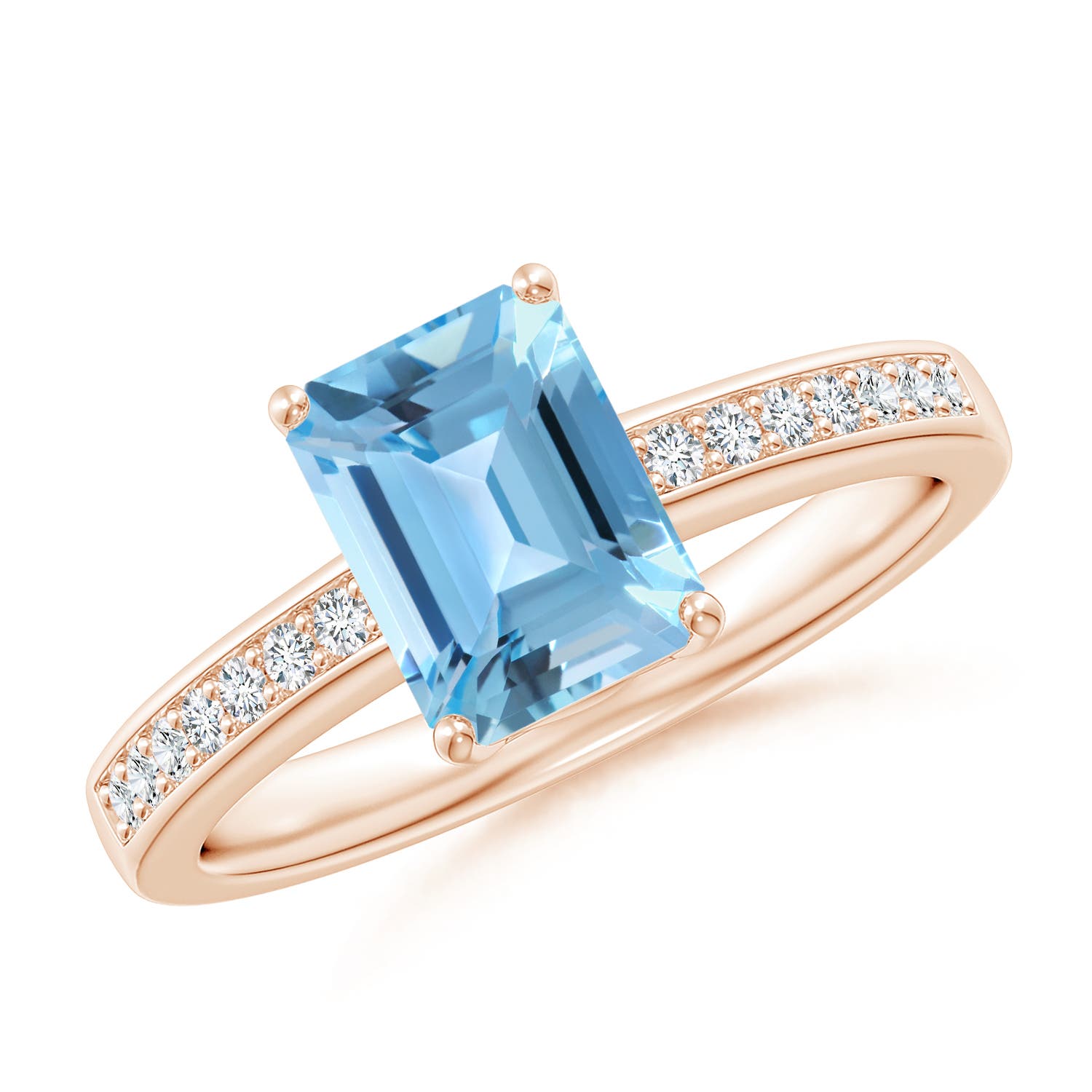 A - Swiss Blue Topaz / 2.09 CT / 14 KT Rose Gold