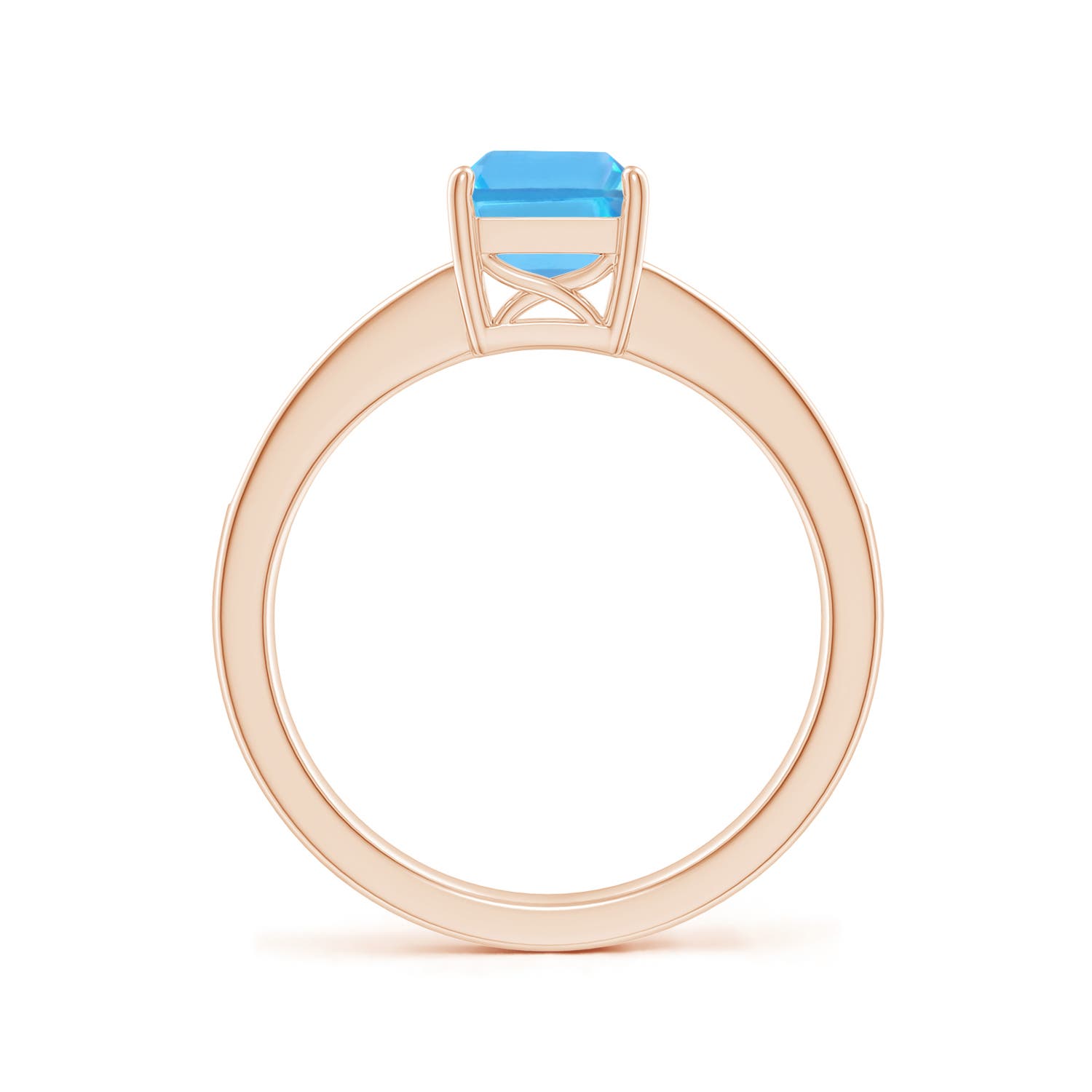 AA - Swiss Blue Topaz / 2.09 CT / 14 KT Rose Gold