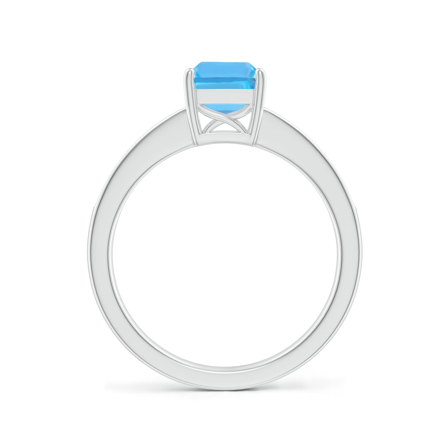 AA - Swiss Blue Topaz / 2.09 CT / 14 KT White Gold