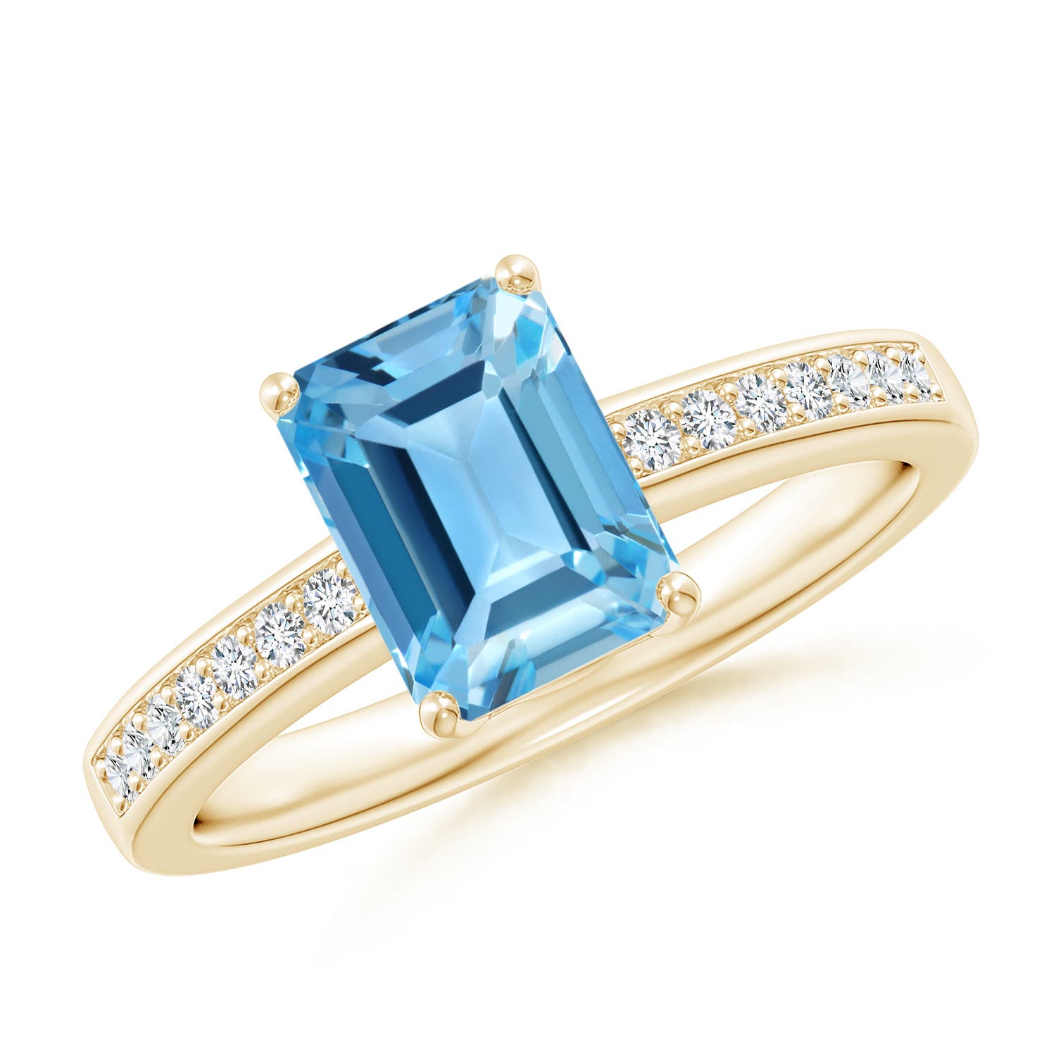 AA - Swiss Blue Topaz / 2.09 CT / 14 KT Yellow Gold