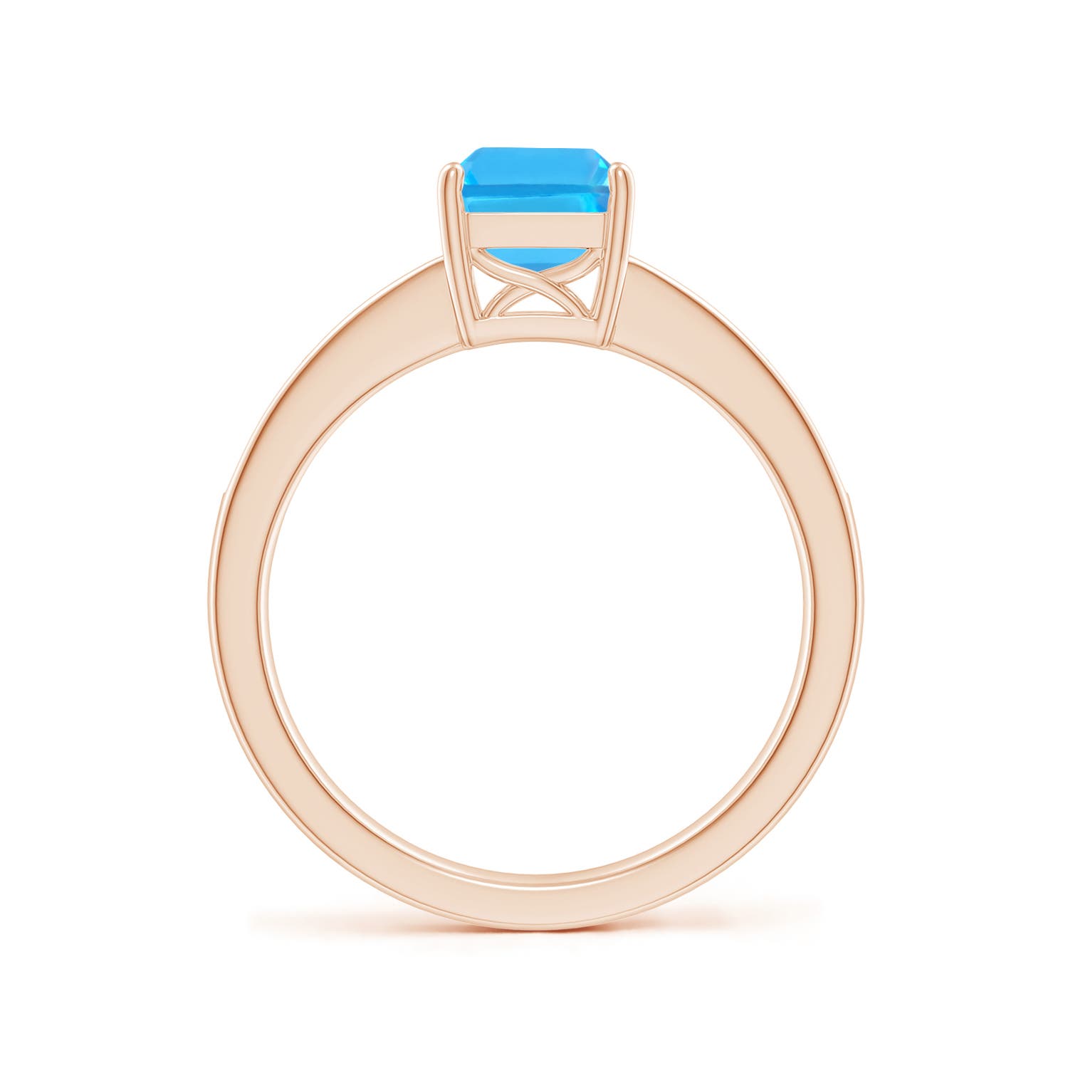 AAA - Swiss Blue Topaz / 2.09 CT / 14 KT Rose Gold