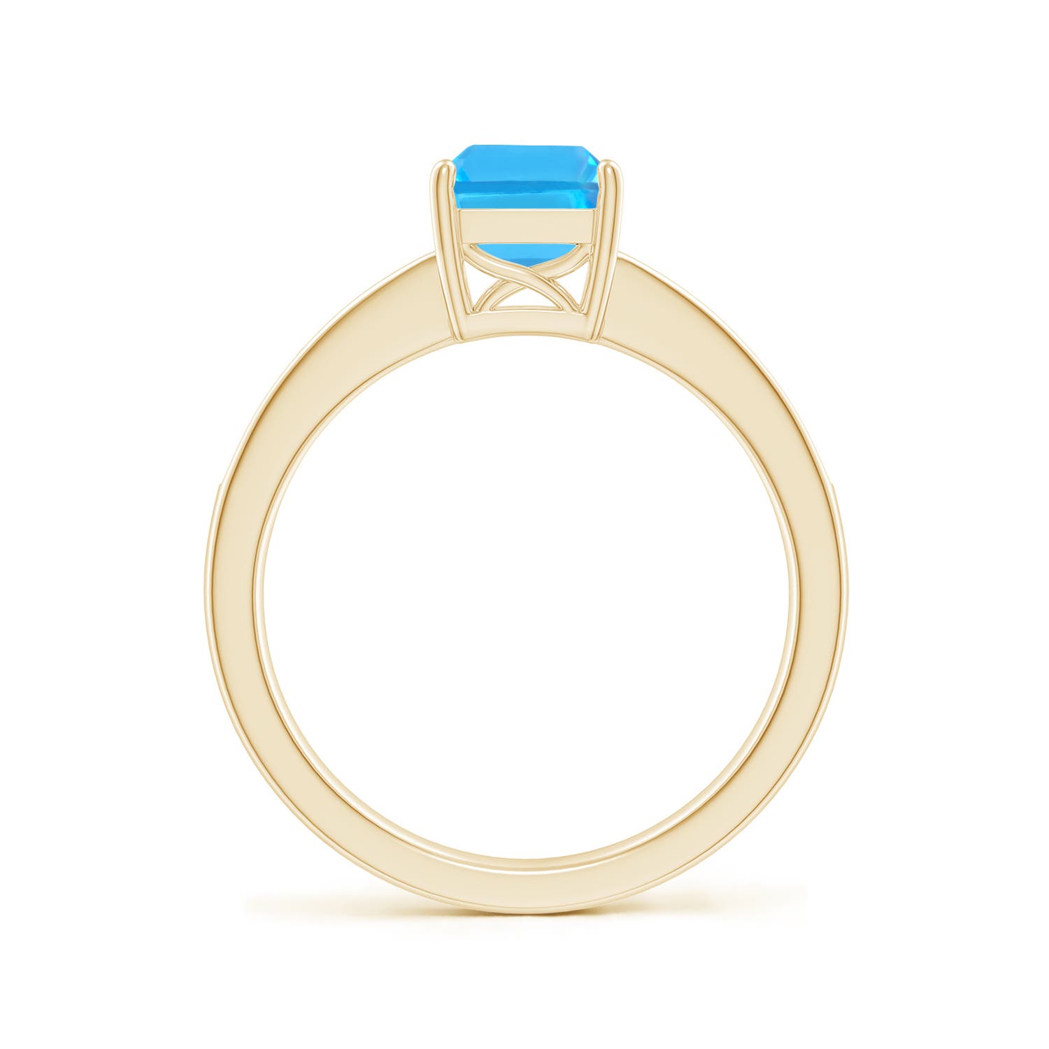 AAA - Swiss Blue Topaz / 2.09 CT / 14 KT Yellow Gold