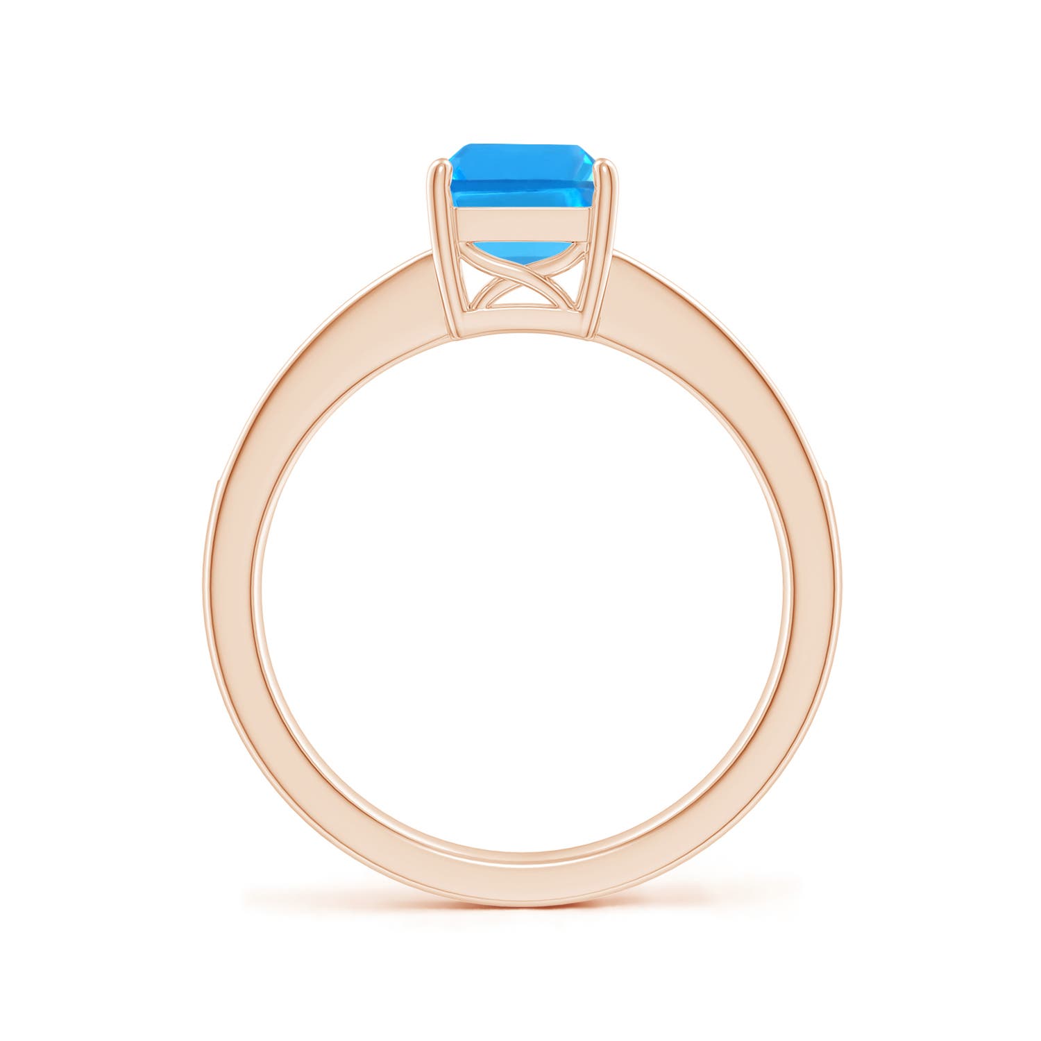 AAAA - Swiss Blue Topaz / 2.09 CT / 14 KT Rose Gold