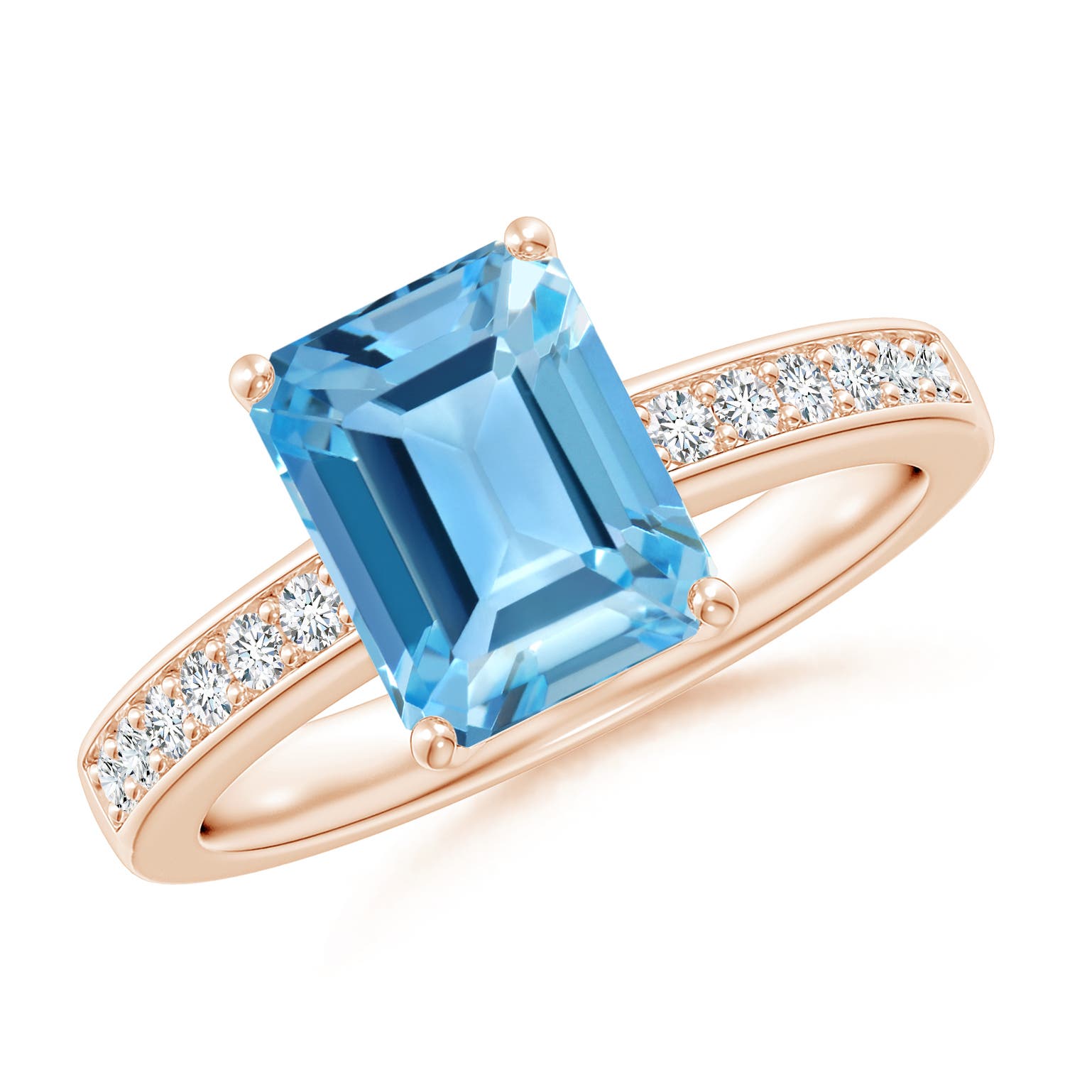 AA - Swiss Blue Topaz / 2.89 CT / 14 KT Rose Gold