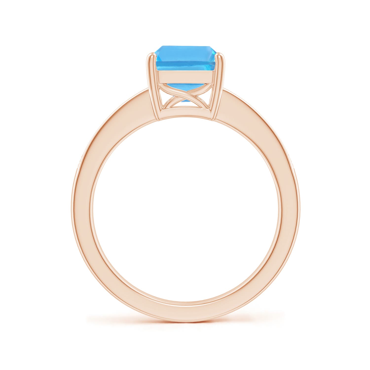 AA - Swiss Blue Topaz / 2.89 CT / 14 KT Rose Gold