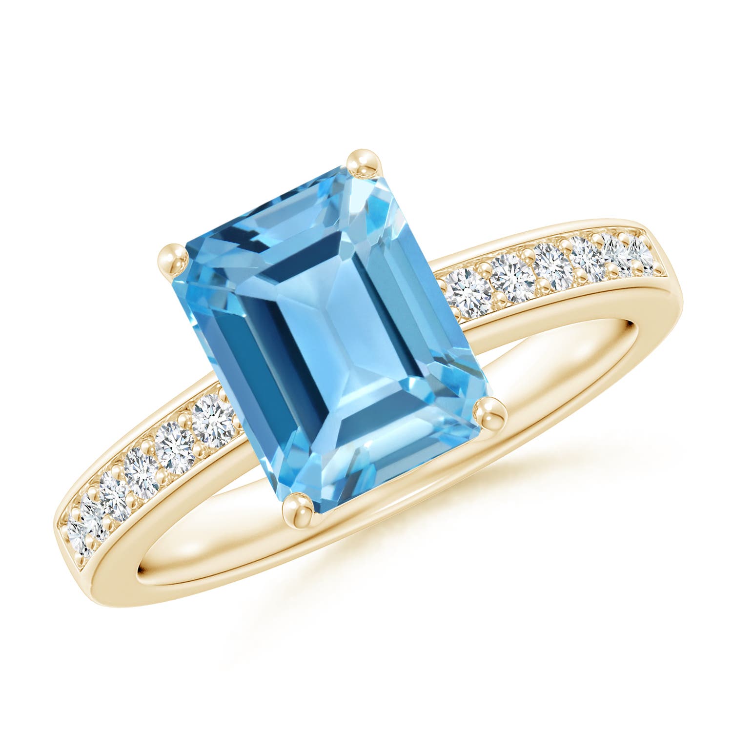 AA - Swiss Blue Topaz / 2.89 CT / 14 KT Yellow Gold