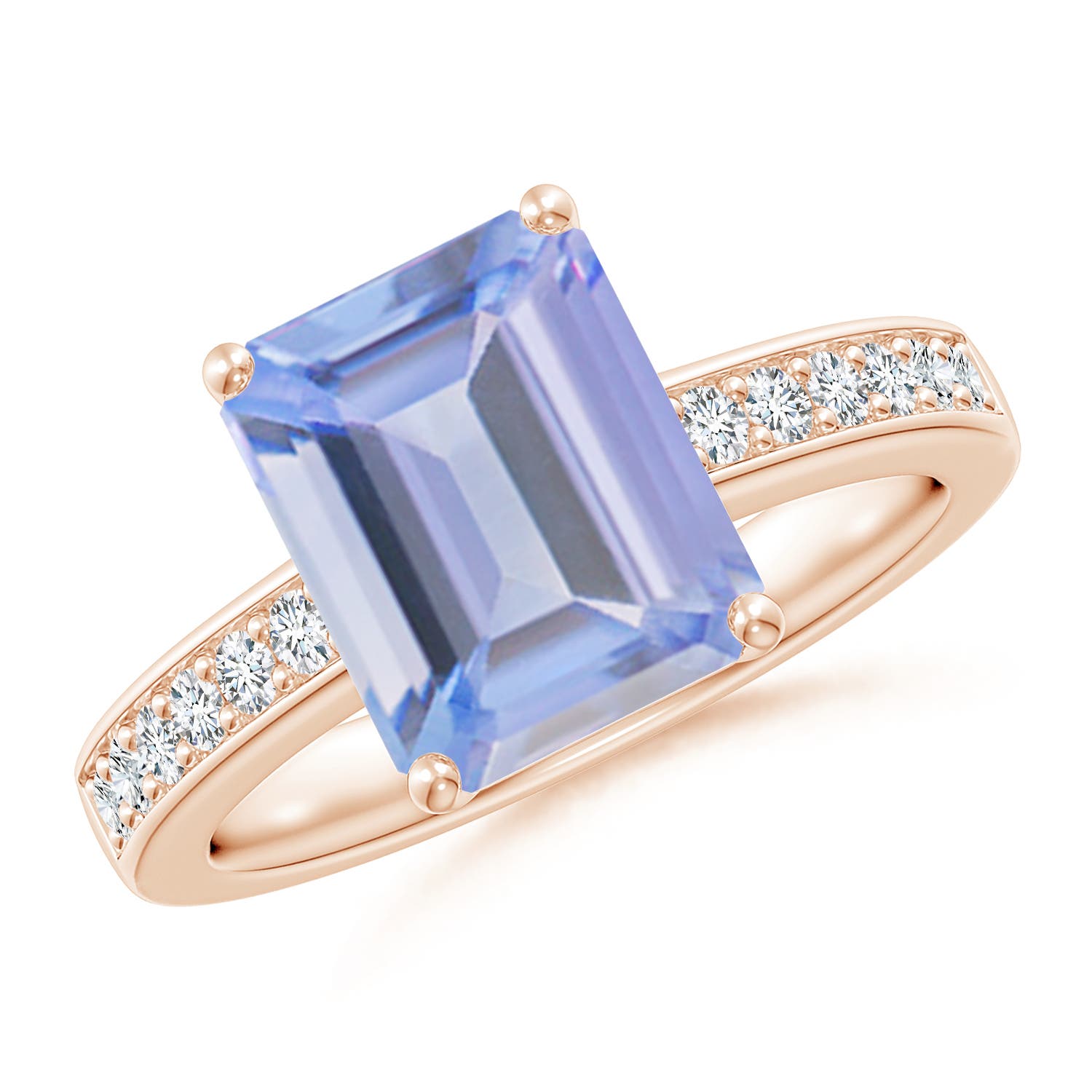 A - Tanzanite / 3.32 CT / 14 KT Rose Gold