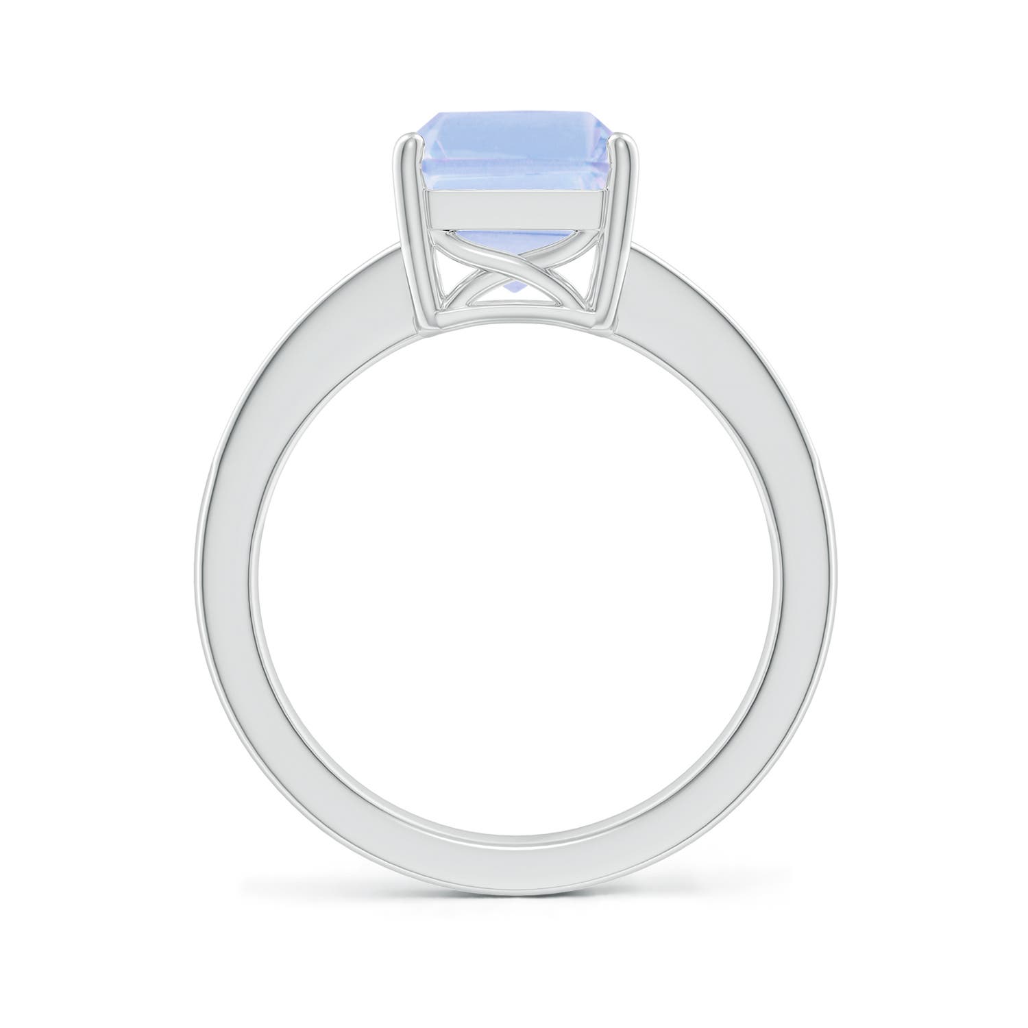 A - Tanzanite / 3.32 CT / 14 KT White Gold