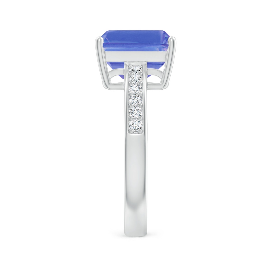 10x8mm AA Octagonal Tanzanite Cocktail Ring with Diamonds in P950 Platinum side-2