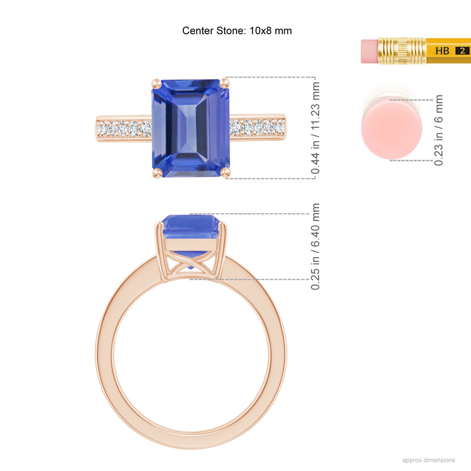 AA - Tanzanite / 3.32 CT / 14 KT Rose Gold