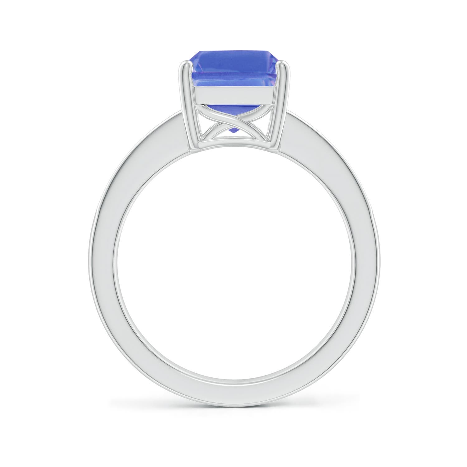 AA - Tanzanite / 3.32 CT / 14 KT White Gold