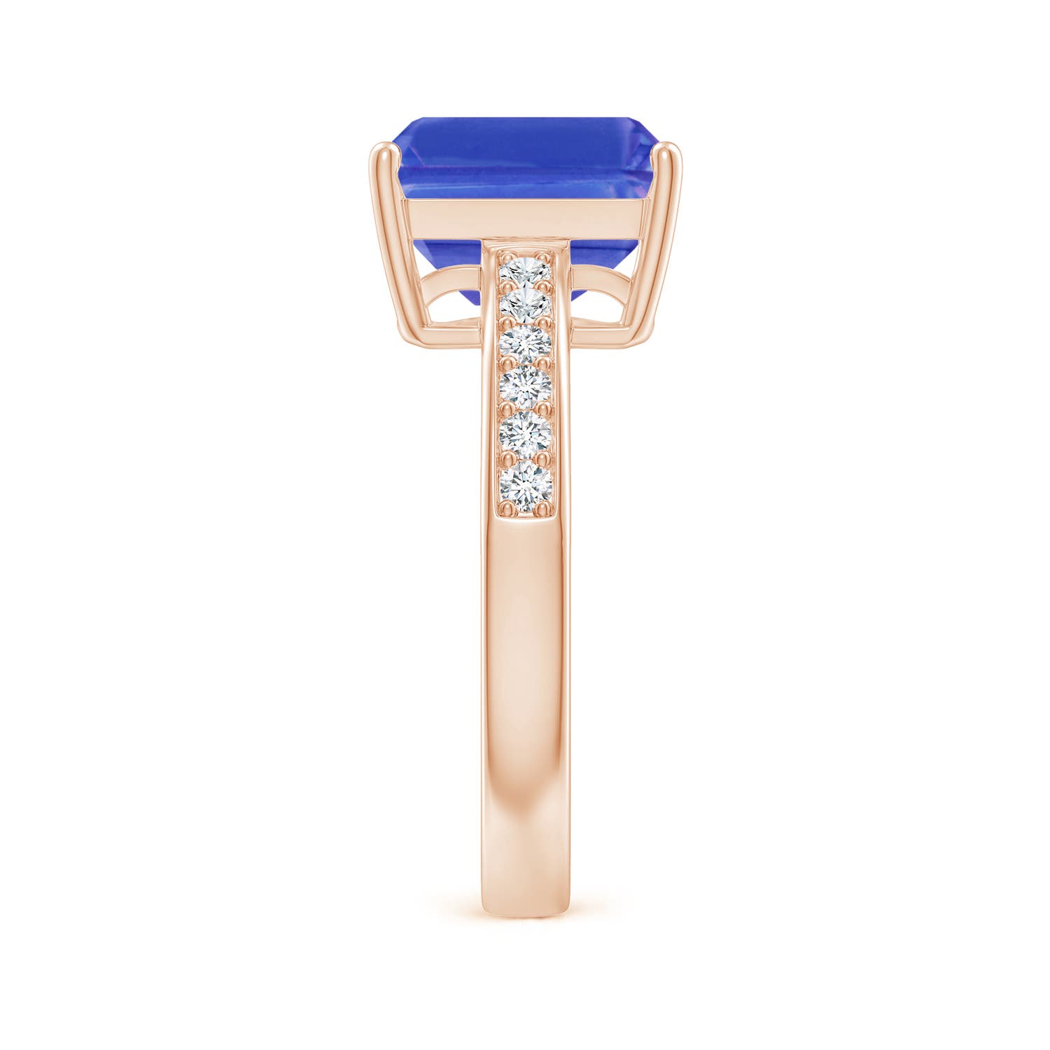 AAA - Tanzanite / 3.32 CT / 14 KT Rose Gold