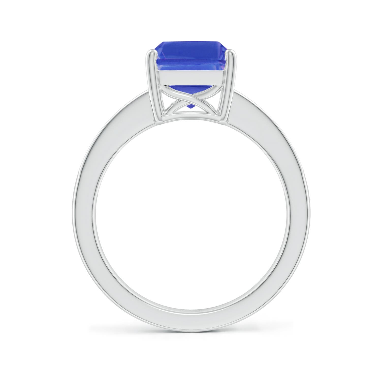 AAA - Tanzanite / 3.32 CT / 14 KT White Gold