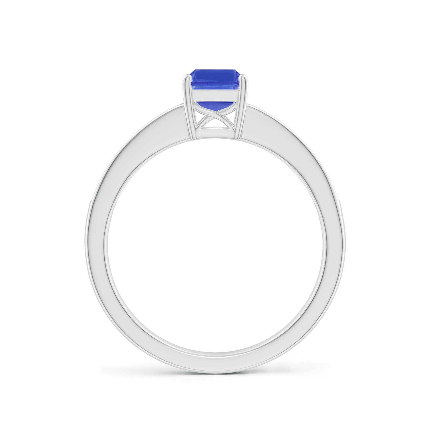 AAA - Tanzanite / 1.13 CT / 14 KT White Gold