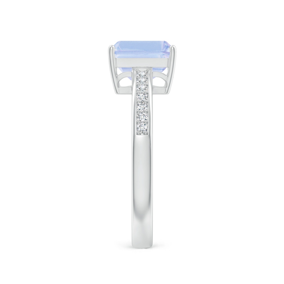 8x6mm A Octagonal Tanzanite Cocktail Ring with Diamonds in P950 Platinum side-2