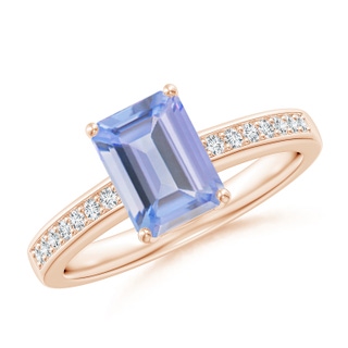 Emerald Cut A Tanzanite