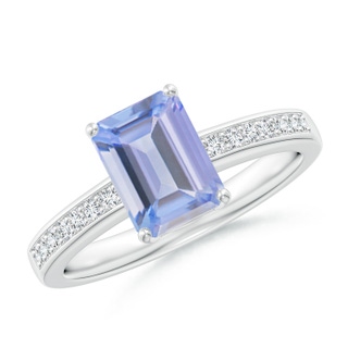 Emerald Cut A Tanzanite